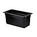 Thunder Group Third Size 6" DEEP Polycarbonate Food PAN, Black