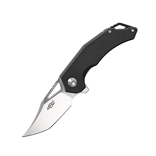 GANZO Firebird FH61-BK Pocket Folding Knife D2 Steel Blade G10 Handle with Clip Hunting Fishing Camping Survival Outdoor EDC Knife (Black)