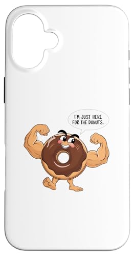 I'm Just Here For The Donuts �ʔ����W���X�g�����O�`���R���[�gT�V���c �X�}�z�P�[�X iPhone 16 Plus �p