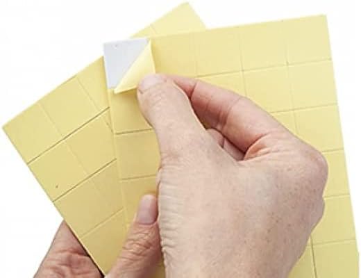 JKG® 320 x STRONG DOUBLE SIDED STICKY FOAM PADS - Self Adhesive White Craft Pads | For Home Office Walls, Car Dashboard | Hanging Signs, Posters, Photos, Objects (Nail, glue alternative) [HEAVY DUTY]