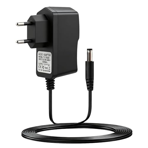 Adaptateur Secteur 12V 2A Alimentation Adaptateur Universel 100-240V, Transformateur d'alimentation pour Ruban LED, Routeurs, Caméras CCTV, Appareils Électroniques, Bandes LED (5,5 * 2,1mm)