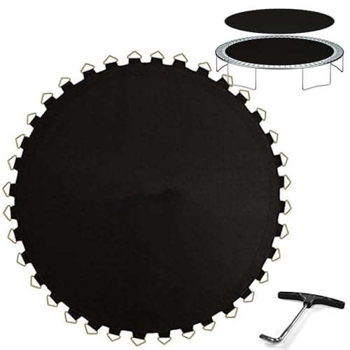 XEISYO Repuesto Lona de Salto para Cama Elástica 183/244/305/366/427cm, Tapete de Repuesto para Trampolín, Anti-UV, 8 Hileras de Costura (6ft-36Buckle)