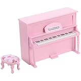 Practical craftsmanship: the dollhouse miniature piano is made with practical craftsmanship, ensuring each piece is detailed and realistic, perfect for collectors,fairy garden piano,music miniature Durability beauty: the miniature piano decoration is...