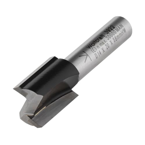 wolfcraft HM-Nutfräser I 3922000 I 8 mm Schaft, Ø 14 mm I langlebig, robust I ideal für Holz I für Oberfräsen und stationäre Fräsmotoren I zum Erstellen von Nuten wolfcraft HM-Nutfräser I 3922000 I 8 mm Schaft, Ø 14 mm I langlebig, robust I ideal für Holz I für Oberfräsen und stationäre Fräsmotoren I zum Erstellen von Nuten