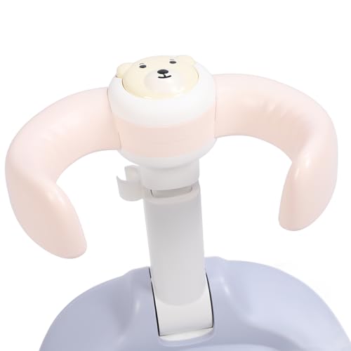 Support de douche de bébé rose antidérapant et facile à fixer