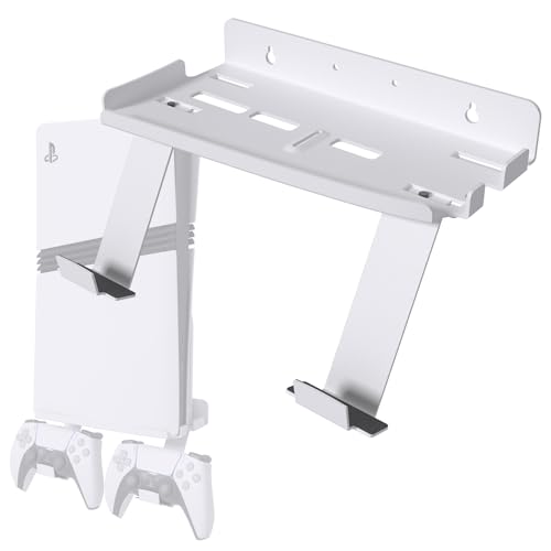 sciuU Wandhalterung für PS5 Pro / PS5 Slim Konsole & Controller...