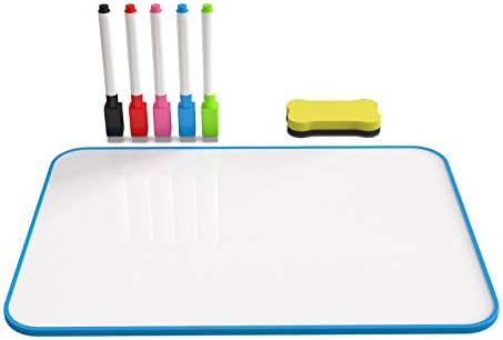 Small Whiteboard, Dry Erase Board with Markers, Small Dry Erase Board for Students, Double Sided Whiteboard for Home Office & School Supplier