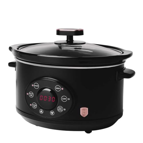 BERLINGER HAUS Slow Cooker 3,5 L Black Rose Collection | Effizient und stilvoll