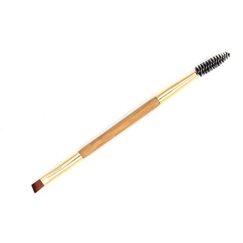 Preisvergleich Produktbild Rouku Tragbarer Doppelkopf-Make-up-Pinsel Augenbrauenpinsel Nasenpinsel Lidschattenpinsel Beauty-Tool Make-up-Zubehör