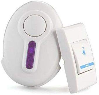 Enterprise Plastic High Range Cordless Wireless Door Bell,Door Bell for Home (White)