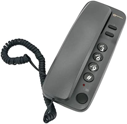 Pink Landline Phone, Clear Sound Wall Telephone Pause Mute Wired ...