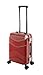 Travelhouse - New York Wave - Handgepäck-Koffer Bordkoffer Kabinentrolley Hartschalenkoffer S-55 cm Kratzfest Alu-Rahmen TSA-Schlösser Rot