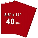 40 Sheets Cardstock 8.5x11, 65lb Red Card Stock, Construction Paper, 180gsm Thick Printer Paper for Printing, Painting, Card Making, Kids School Supplies,Party Decorations