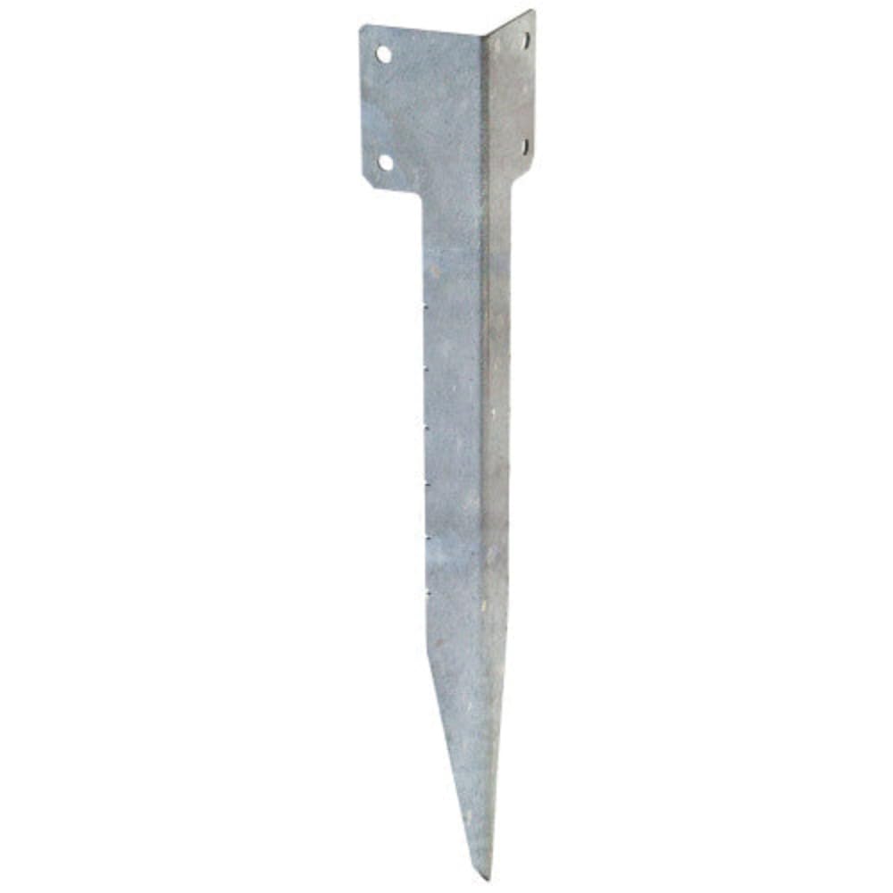 High-Grade Steel Raised Bed Support Brackets – Spike and Double Height Options for Garden Stability (Spike Corner - Silver, 4)