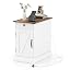 White + Rustic Brown