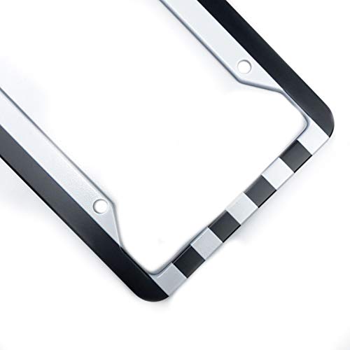 Exmeni Black American Flag License Plate Frame American Flag Car Tag Frame Us License Plate Holder United States Flag License Plate Cover 4 Holes And Screws #TOP1