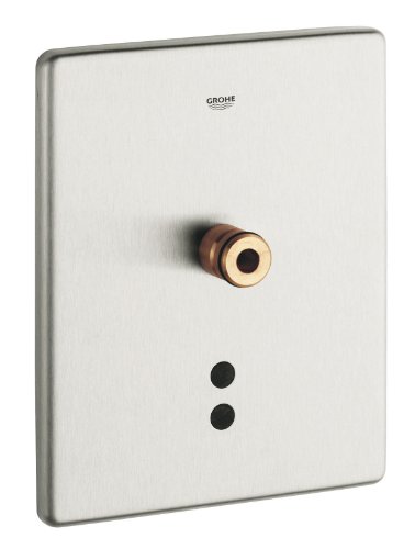 GROHE Cover Plate Europlus E Incl.Electronic Stainless Steel 42122SD0, Silver