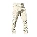 Kenvina Tactical Pants for Men Relaxed Fit Stretchy Work Sweatpants Baggy Cargo Pants Flex Carpenter Trousers with Multi Pockets（7-White,Large）