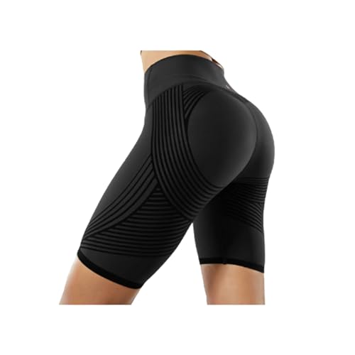 Short Bambou 3D Blumi Short de Sport Femmes, Short de Cyclisme et de Yoga à Taille Haute, Push Up, Opaque, sans Couture, Legging Court pour Gym