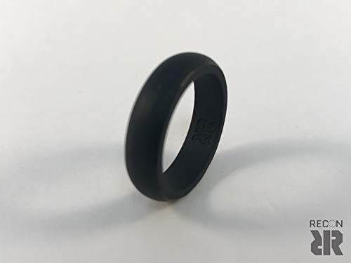 Women's Black Silicone Wedding Ring2