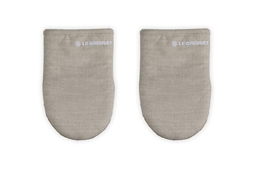 Image of Le Creuset Set of 2 Mini Oven Mitts, 8 inch, Sable