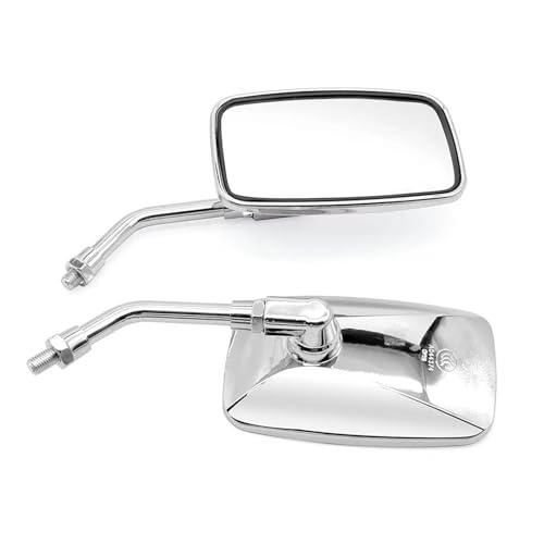 Espejo retrovisor de motocicleta cuadrado con amplio campo visual para Shadow 6