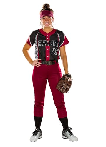 Alleson Athletic Girls Belt Loop Fastpitch Pant – Five Pro-Style Fit, Moisture-Wicking & Durable Fabric3