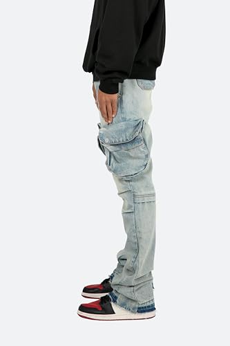 mnml Men's B480 Cargo Flare Denim2