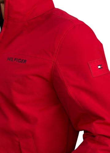 Tommy Hilfiger Water Resistant Regatta Full Zip Men's Jacket (US, Alpha, Medium, Regular, Regular, Primary Red)2