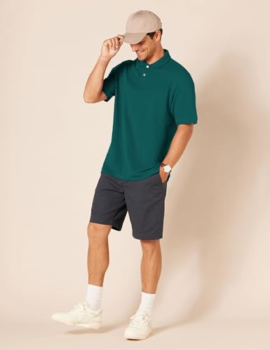 Image of Amazon Essentials Men's Regular-Fit Short Sleeve Cotton Pique Polo Shirt (Available in Big & Tall)