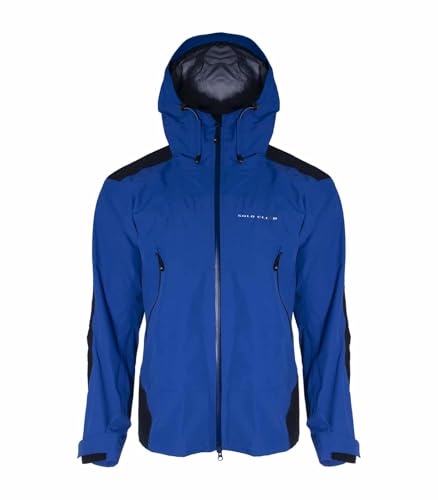 Solo Climb Chaqueta de Escalada y Alpinismo Impermeable y Cortaviento SPARTAN 2.7 Hombre - S, Azul