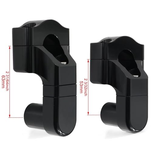 Rehausseur guidon universel moto 22mm 7/8 risers rotatifs pour ER6N Z750 Z1000 KLR650
