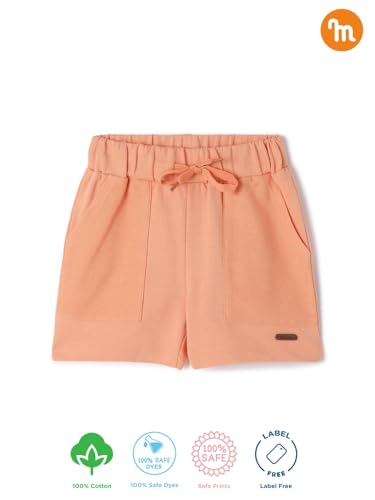 Image of Milou Girls 100% Cotton Stripes Allover Print Biowash Shorts | Soft & Breathable, Safe Dyes, Label-Free Comfort