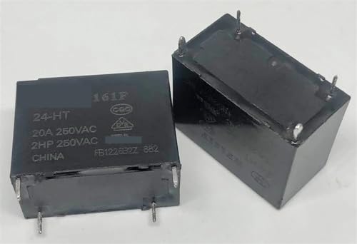 Relé electromecánico de 4 pines HF161F con bobina de 12V para montaje en circuitos impresos PCB