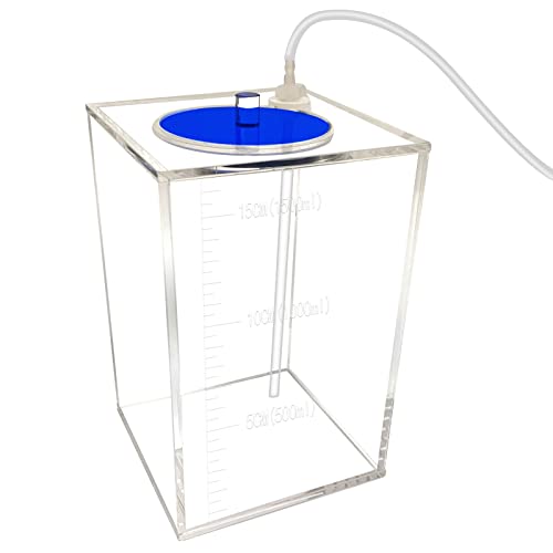 Weramics dosing Container dosing Pump Reservoir with dosing Pump tubing Hose 1500ml(Blue lid)