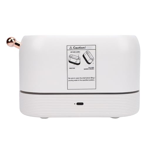 Difusor aromático eléctrico efecto llama 3D blanco miniatura 3