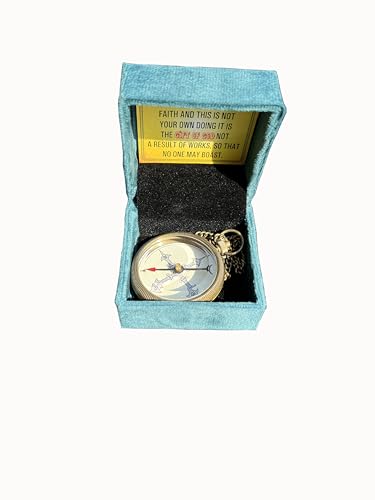 Brújula de latón personalizada con llavero miniatura 3