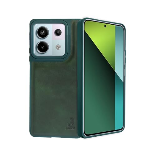 Image of AIBEX Shield Back Cover Case Compatible with Xiaomi Redmi Note 13 Pro 5G Back Cover | Flexible Vegan Leather | Full Camera Protection | Raised Edges | Super Soft-Touch | Bumper Case
