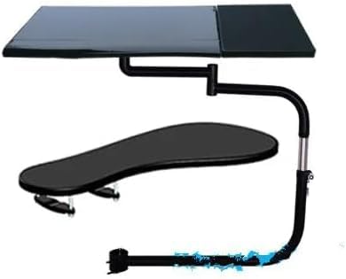 Tastiera ergonomica, compatibile con laptop e tablet, dotata di supporto per mouse, ideale per workstation e videogiochi, colore: nero
