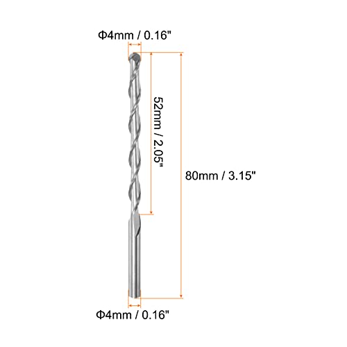 Image of HARFINGTON Ball Nose End Mill 4mm Diameter 52mm Cutting Length 4mm Shank High Speed Steel 2 Flutes Spiral Upcut CNC Router Bits
