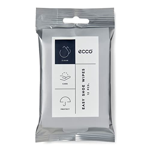 ECCO Unisex-Adult Easy Wipes Shoe Care Product, Transparent, 12 Pieces