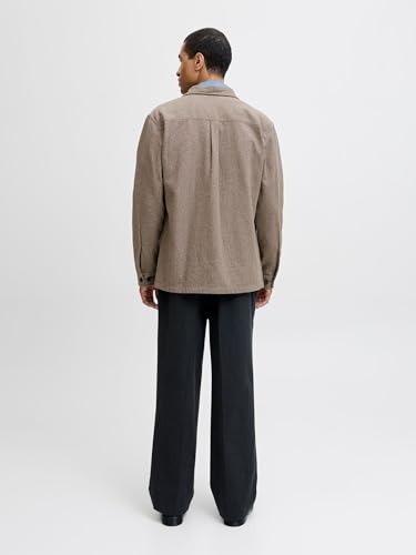 Overshirt JACK & JONES en maille solide manches longues style décontracté