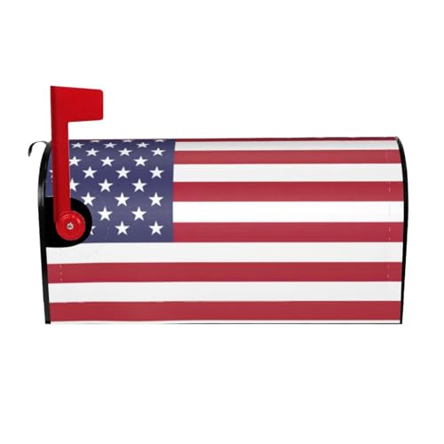 American Flag Print Personalized Mailbox Cover Magnetic Protector with Artistic Print Outdoor Mailboxes Decor