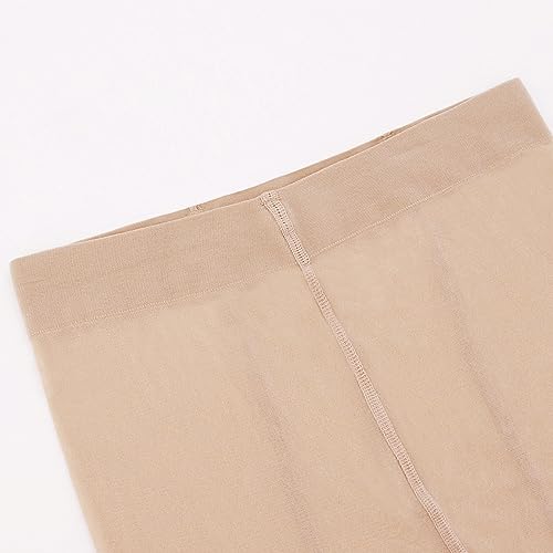 Image of Erinaco Women's Flower Pattern Sheer Footed Pantyhose Control Top Tights Stockings with Reinforced Toes