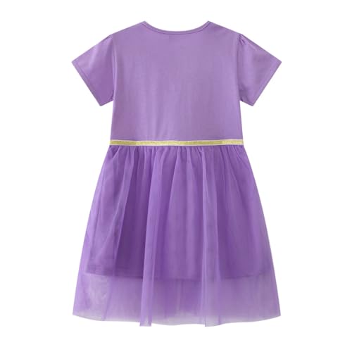 Image of Toddler Girls Tutu Dresses Cute Casual Short Sleeve Dress for Summer Daily Home School Party 2-8T