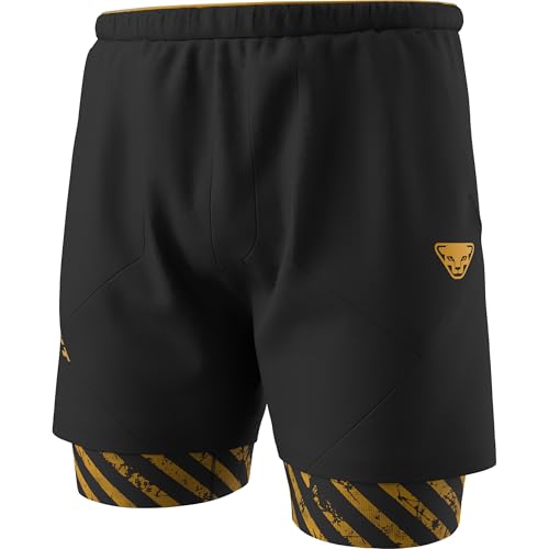 DYNAFIT Pantalones cortos 2 en 1 para hombre, transparente, S