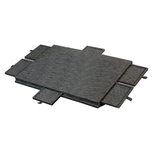 Mesa de rompecabezas para reuniones familiares y viajes con base de fieltro