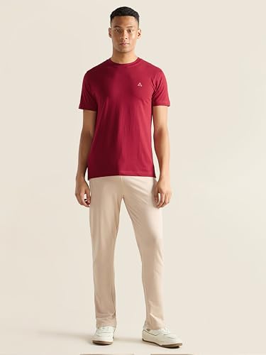 Image of Clans & Hans Men's Super Combed Cotton T Shirt, Regular Fit Round Neck Tshirt, Half Sleeves, Plain T-Shirt for Men