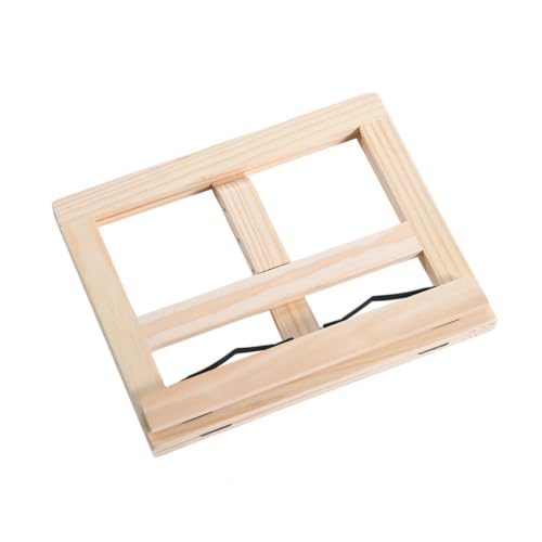 Support de lecture en bois au design compact - Porte-livre élégant et robuste pour table