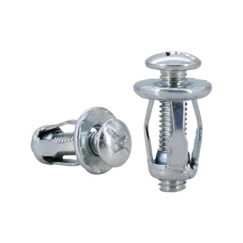 WbNibg 40/60 Ԃт^ xbgibg glW {g WbNibg M4 M5 M6 plNv bN xbgibg  io[v[g xbg(Cross Round(Silver),M4x16(40Pcs))